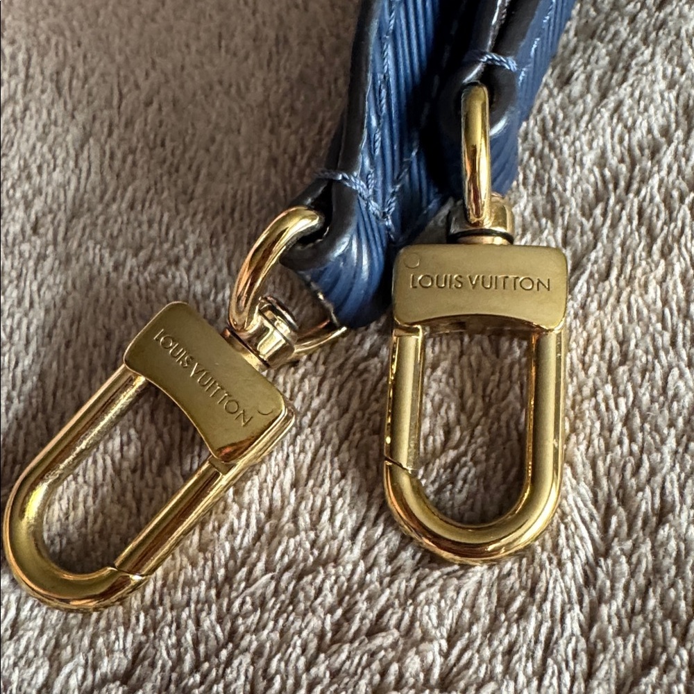 Louis Vuitton Brown Blue Epi Monogram Strap - Picture 2 of 4